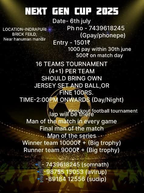 Knockout Football Tournament