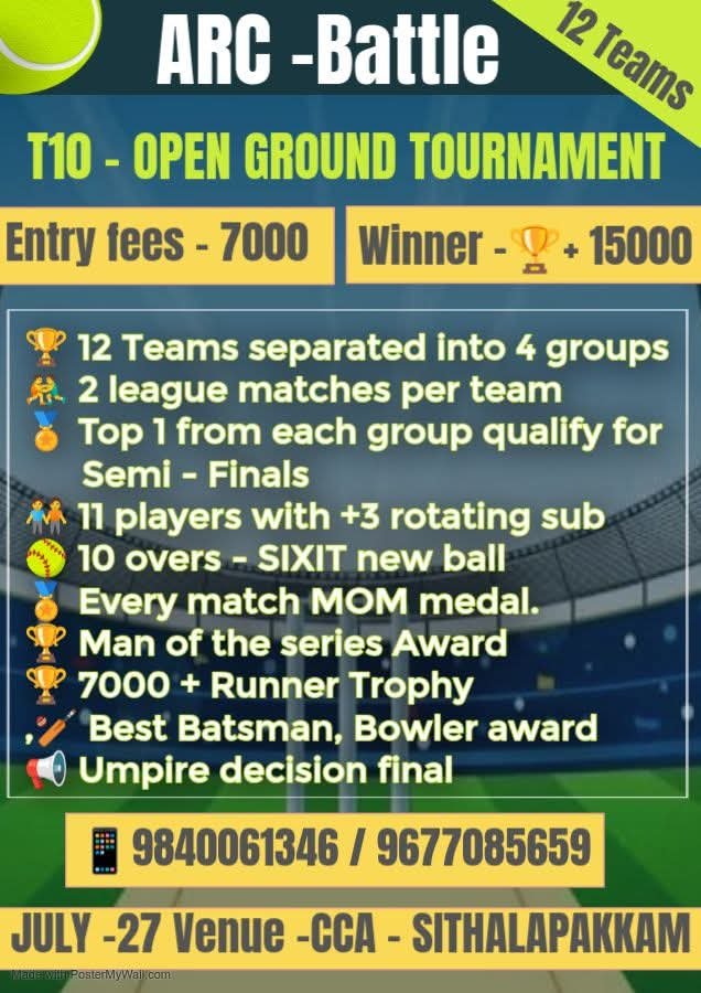 Cricket Tournament