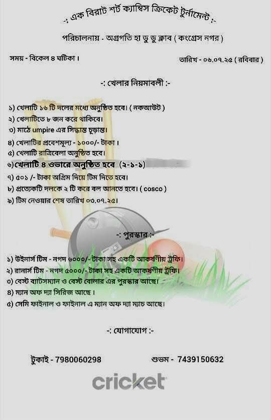 Cricket Tournament